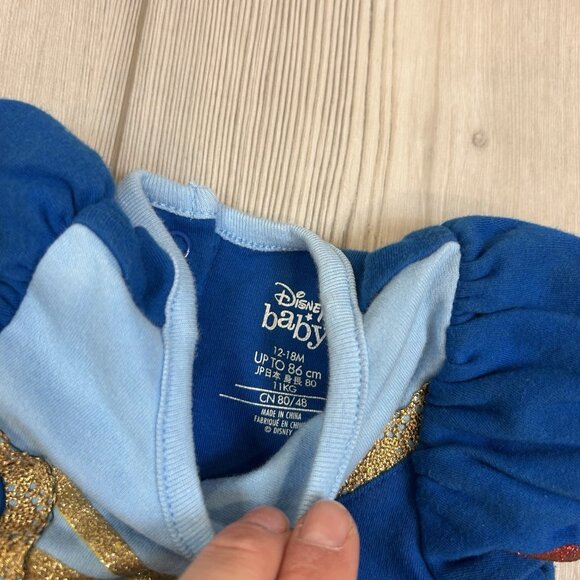 Disney Snow White Costume Bodysuit for Baby Girl 12-18 months Princess One Piece - Picture 4 of 9